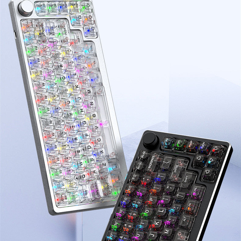 Clavier mécanique transparent sans fil RGB