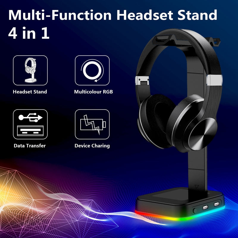 Support de casque RGB 2 en 1