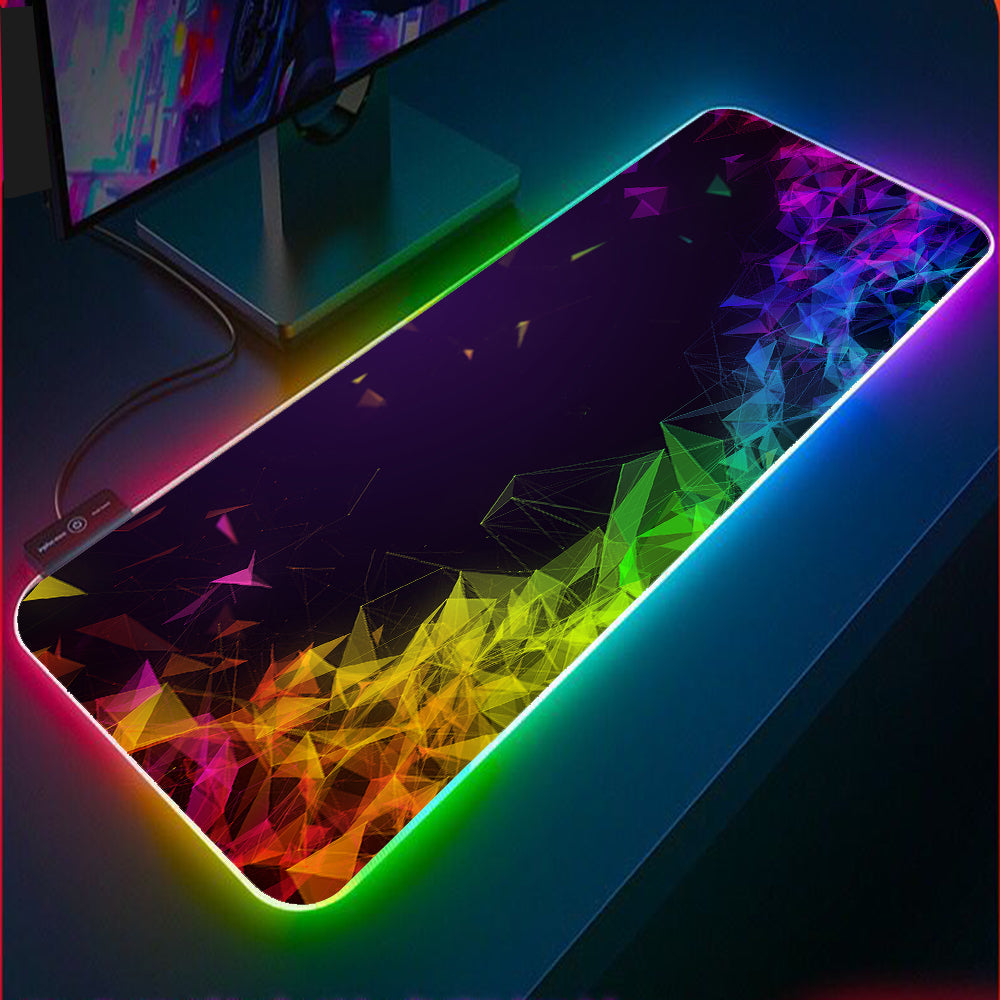 Tapis de souris XXL lumineux RGB